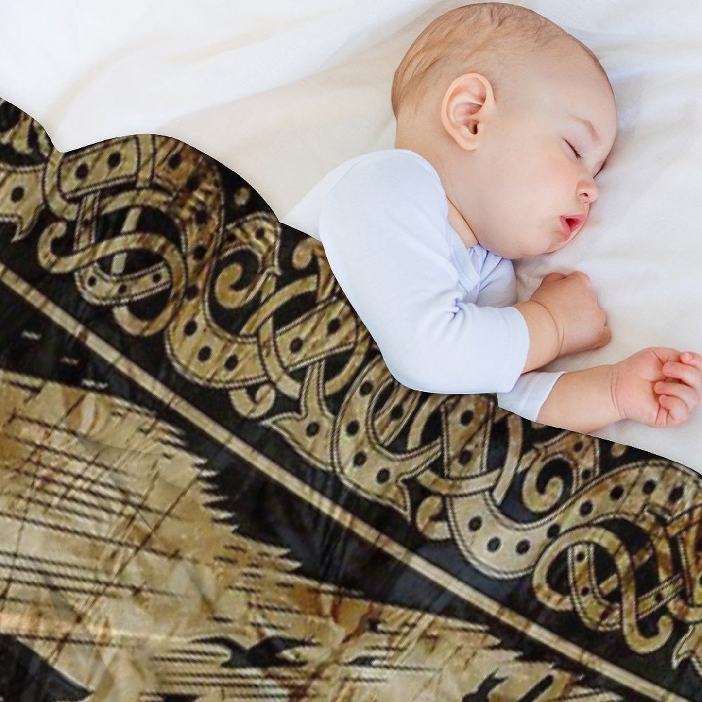 Long Viking Voyage Throw Blanket