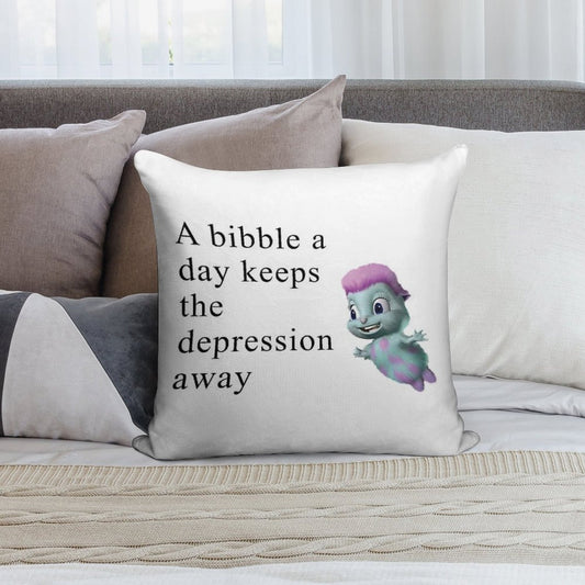 Bibble Meme Soft Reinforced Edging Throw Pillow