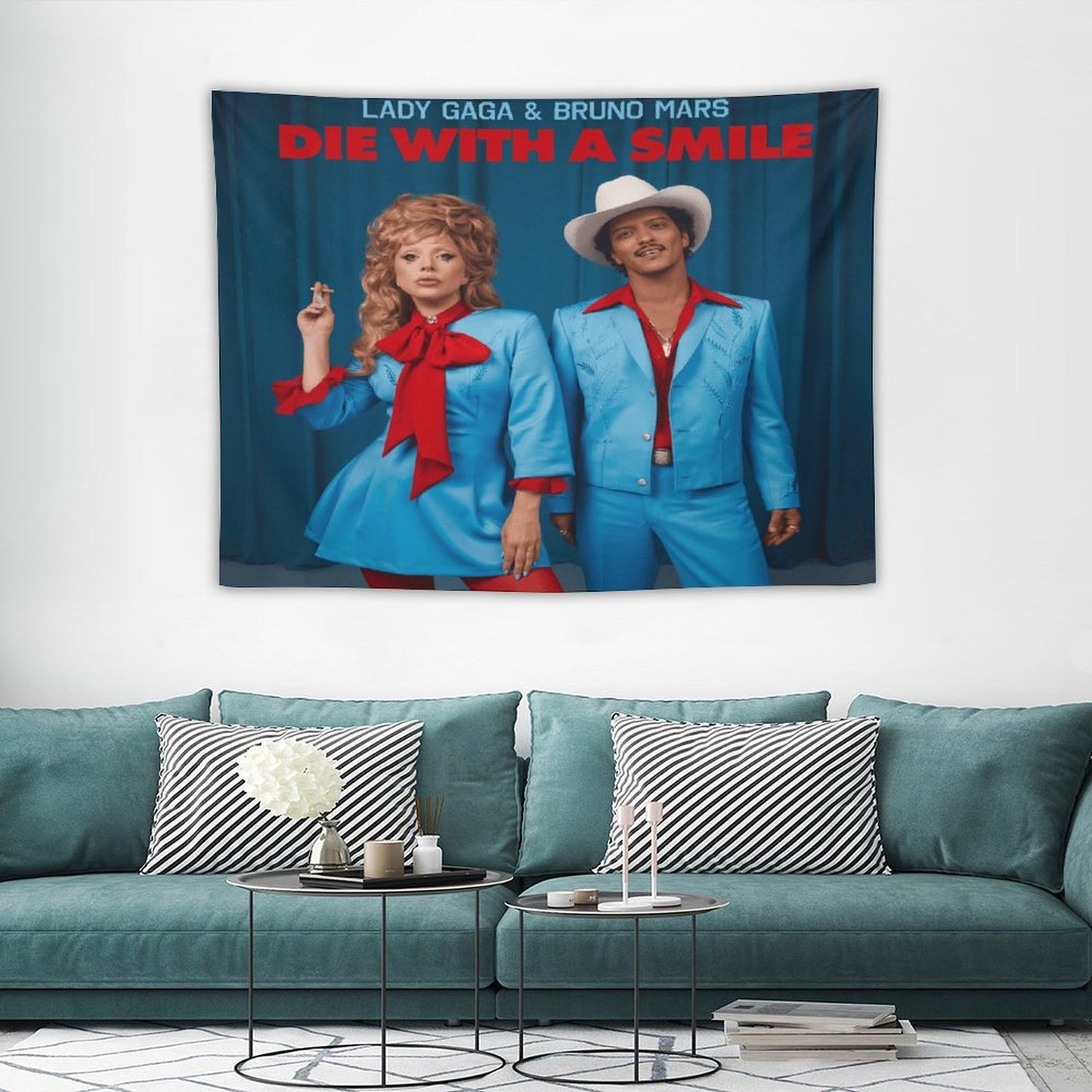 Die With A Smile Tapestry