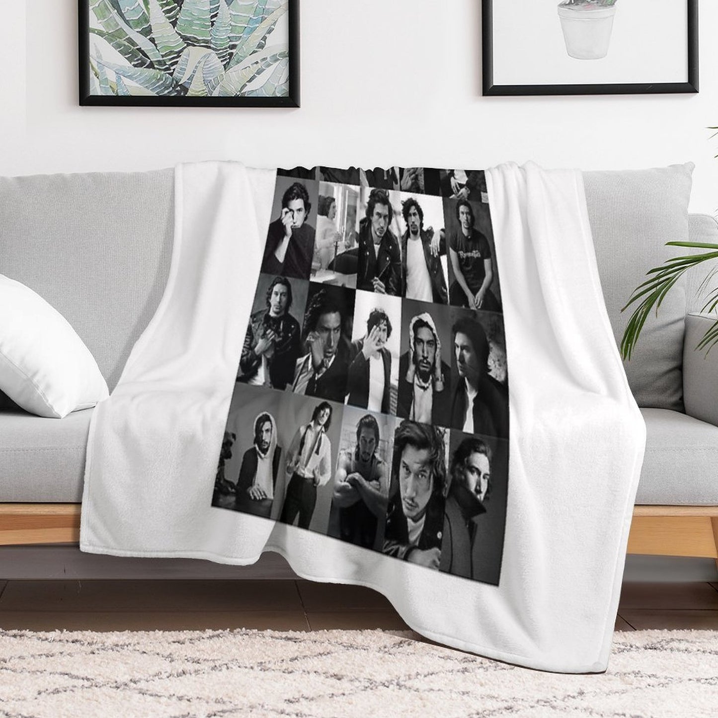 Gift For Men Adam Special Present Driver Collage Vintage Photograp Throw Blanket
