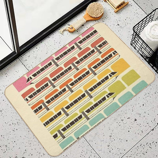 Retro WDW Monorail Bath Mat