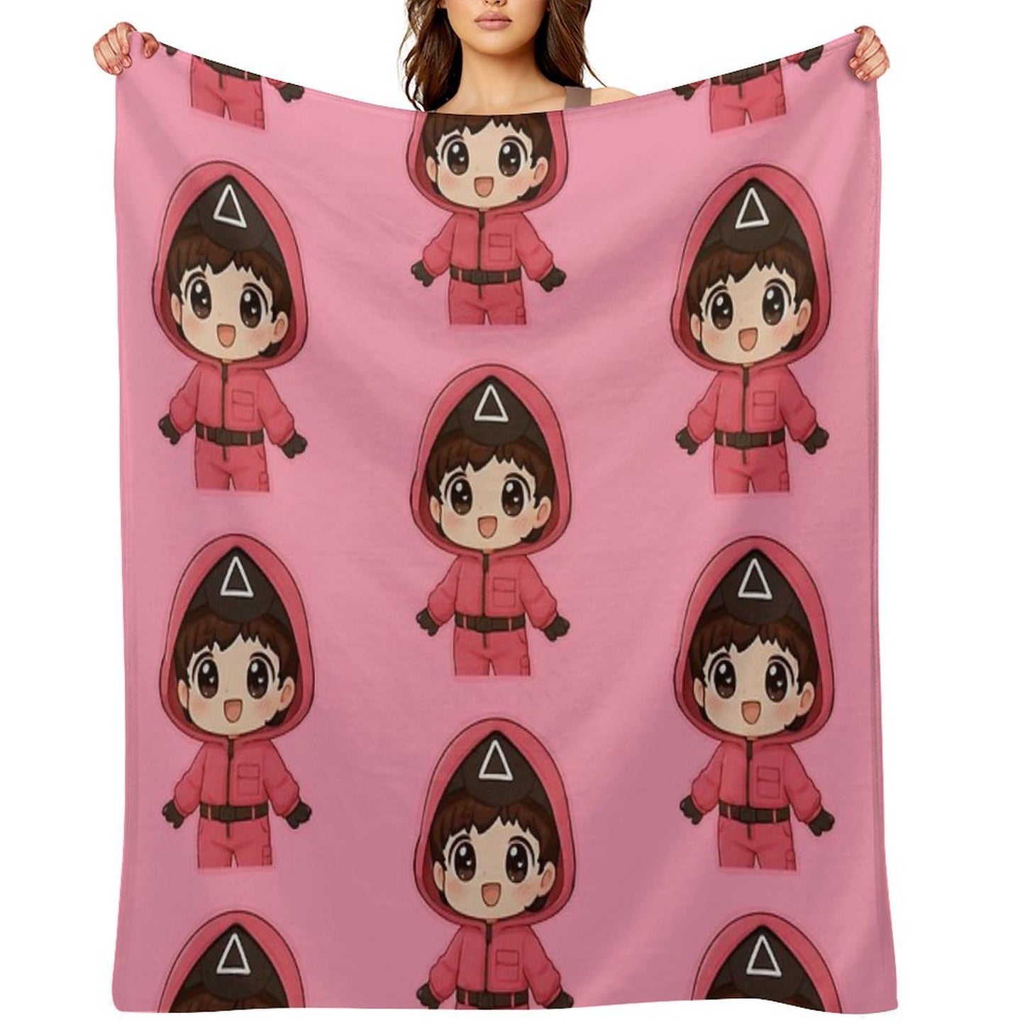 Pink Triangle Guard Kang No-eul 011 Throw Blanket
