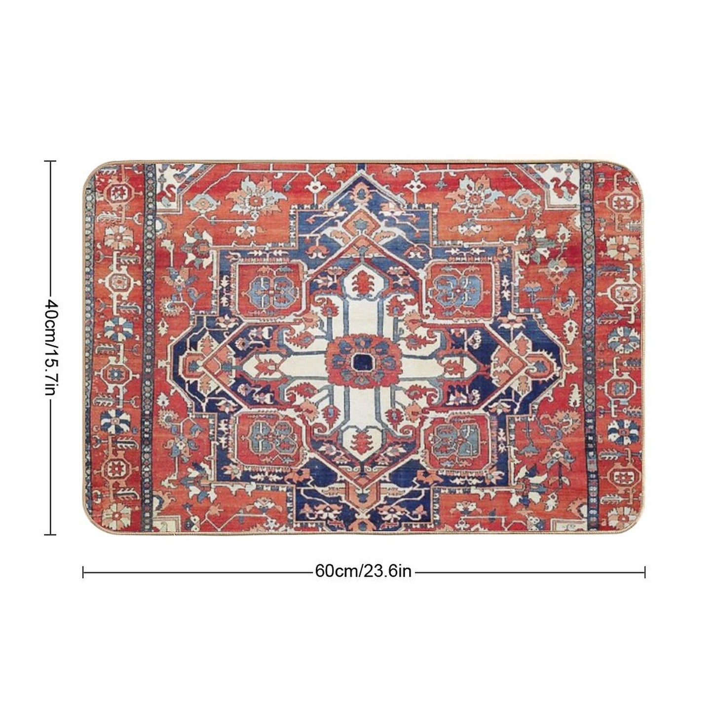 Heriz Azerbaijan Northwest Persian Rug Print Bath Mat