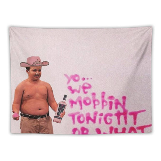 Gibby Pink Cowboy Hat Mobbin Or What Tapestry