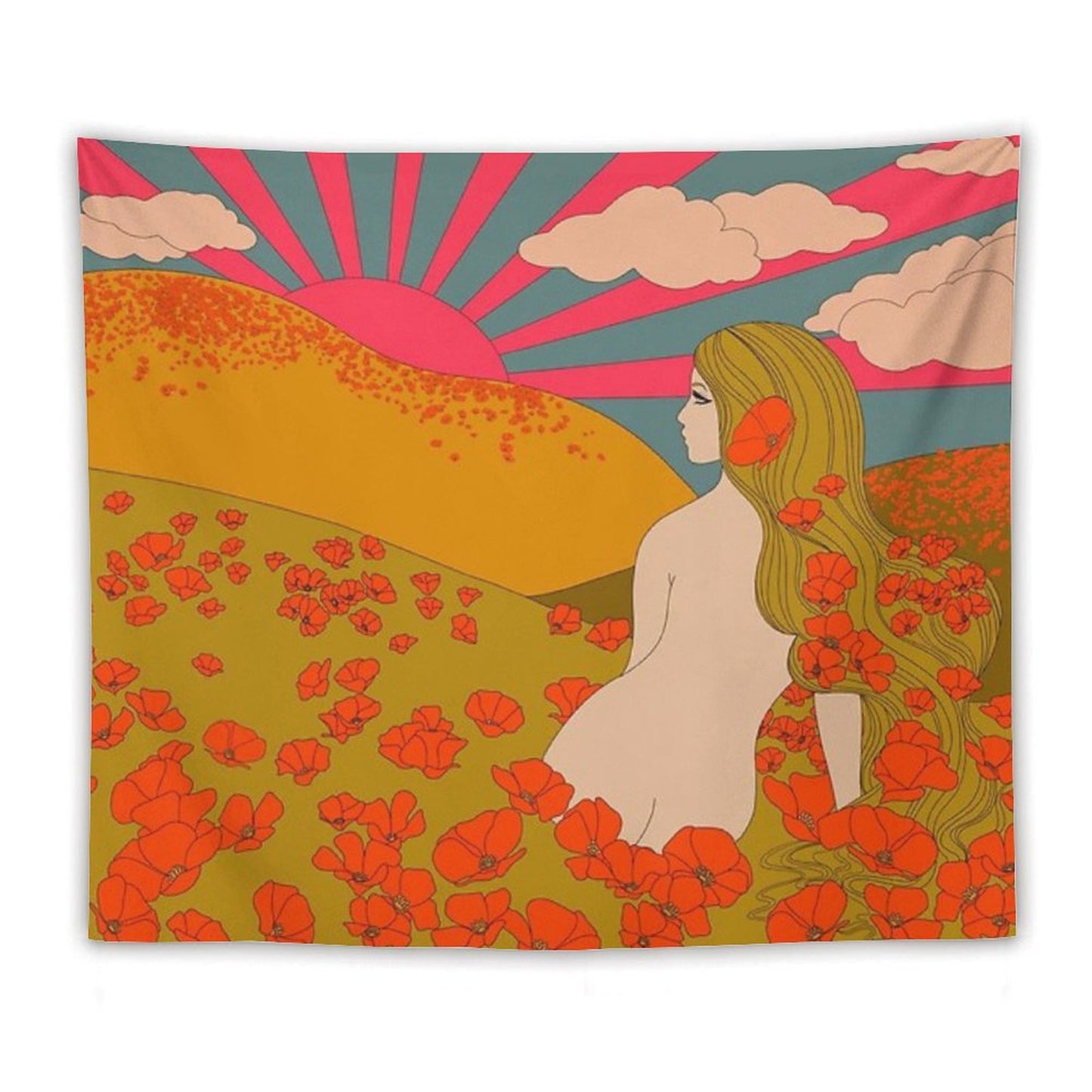 California Poppies Tapestry
