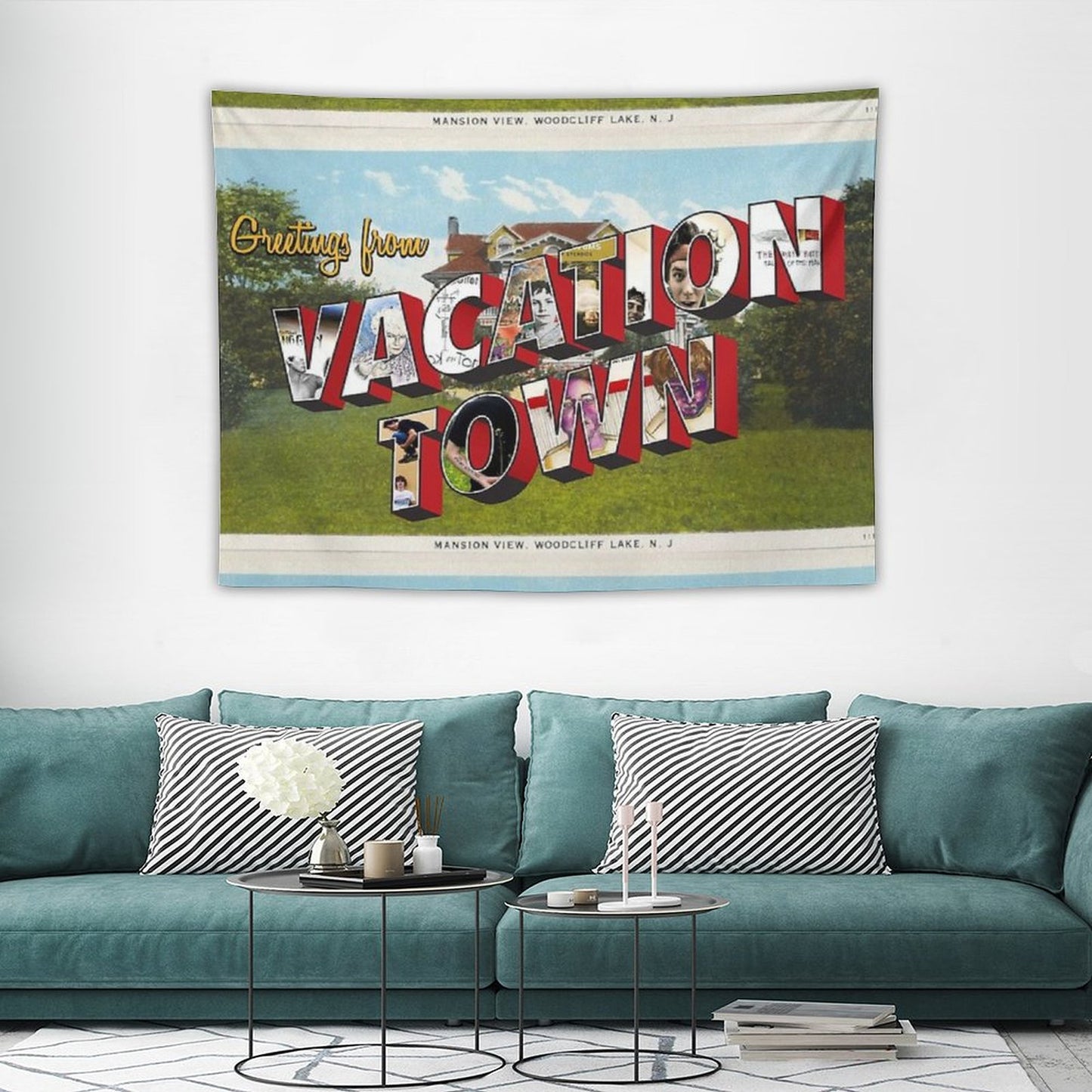 Vacation Town Postcard (TFB) Tapestry