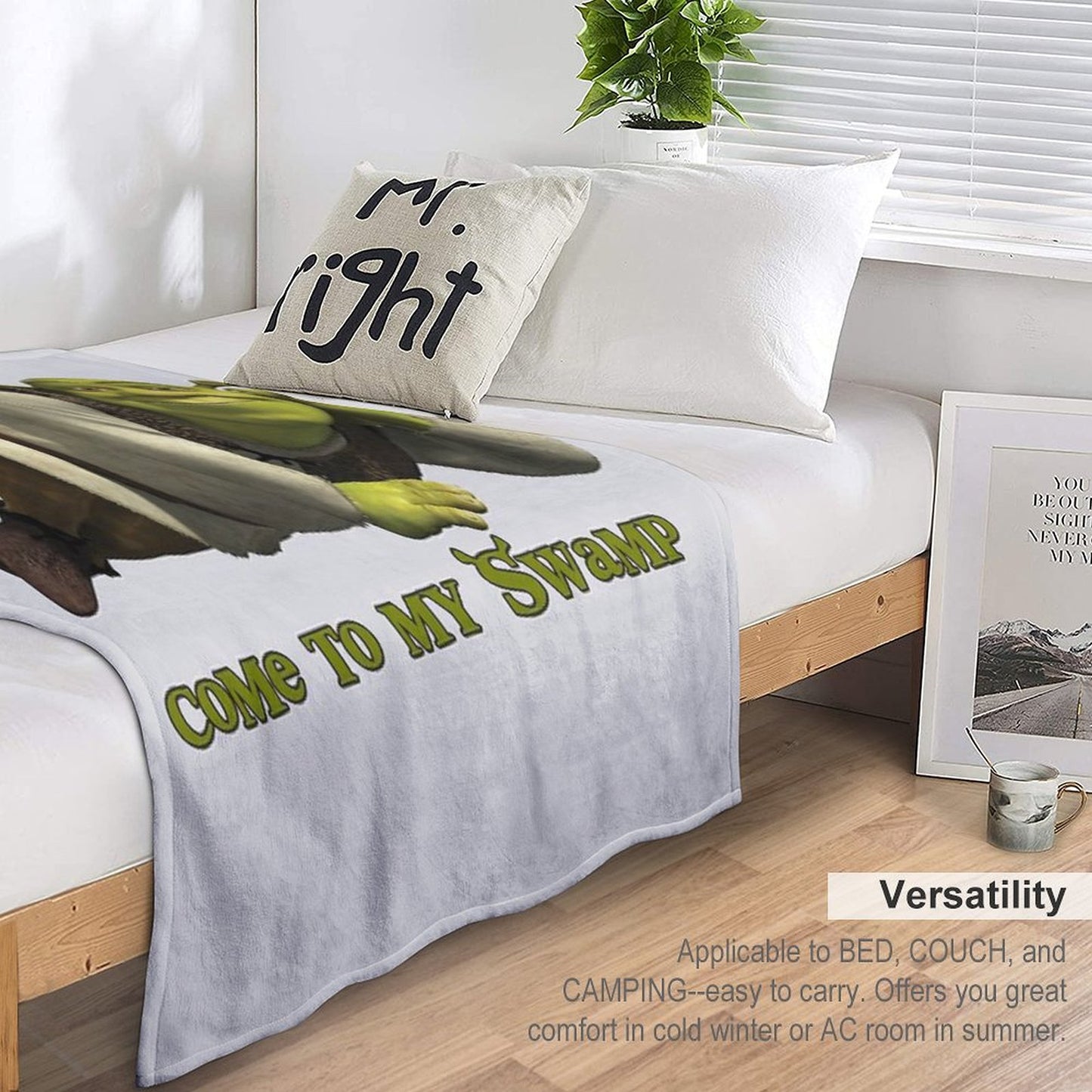 Come to My Swamp - Shrek Throw Blanket