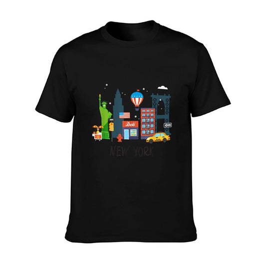New York City NY Icons Souvenir Kids Gift T-Shirt