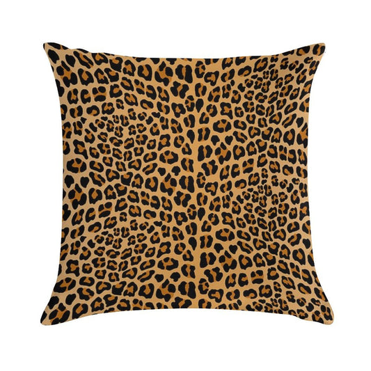 Trendy Leopard Print Aesthetic – Wild Animal Pattern Design Soft Multiple Sizes Throw Pillow