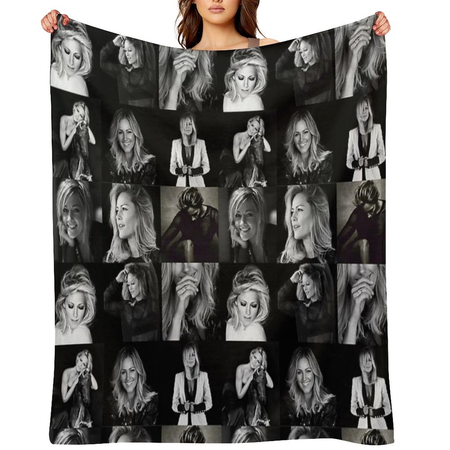 Helene Fischer Collage Throw Blanket