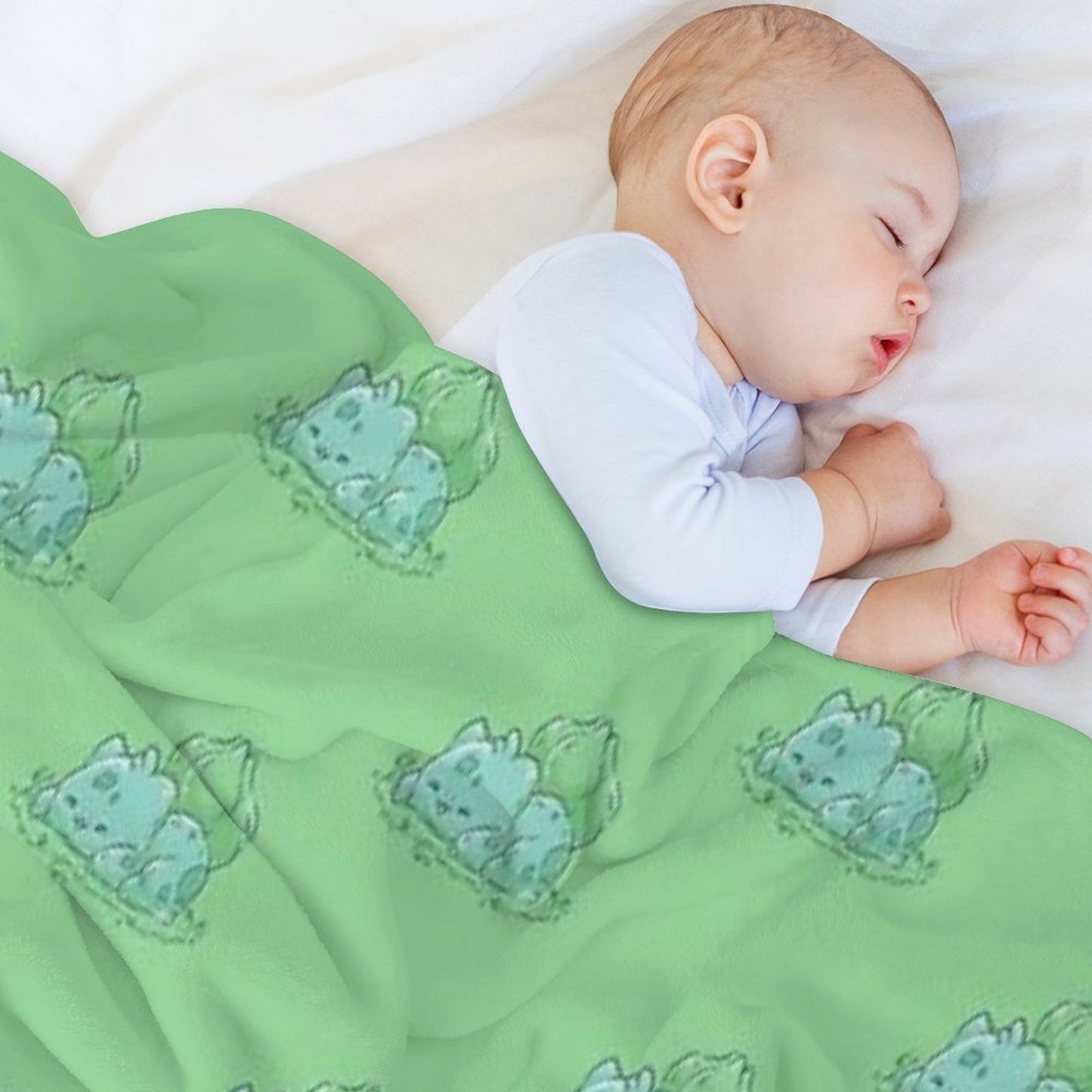 Poke Starters Kanto Bulba Throw Blanket