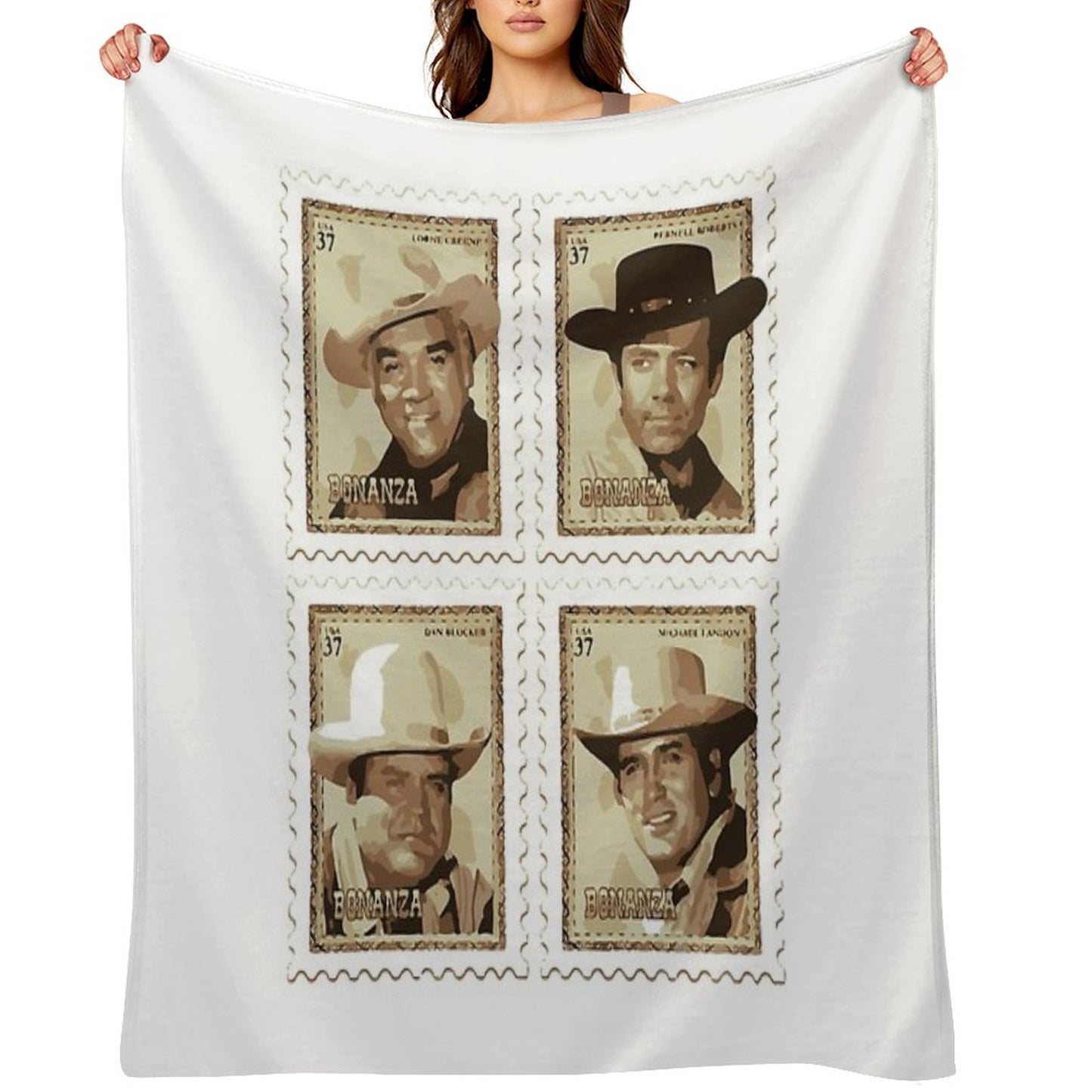 The Cartwrights Sepia Throw Blanket
