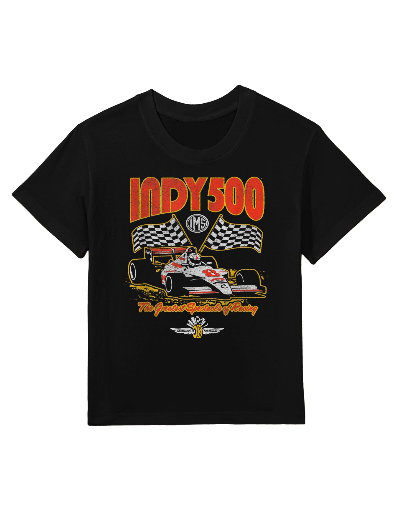 Indy 500 The Greatest Spectacle In Racing Distressed Style Kids T-Shirt