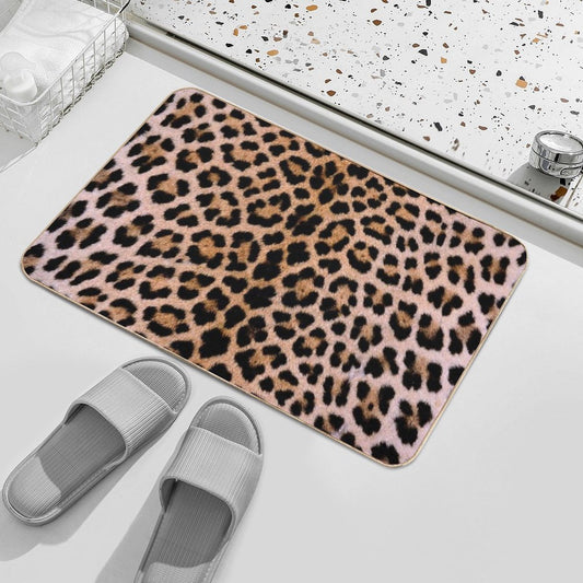 Cheetah Print Eco-Friendly Bath Mat