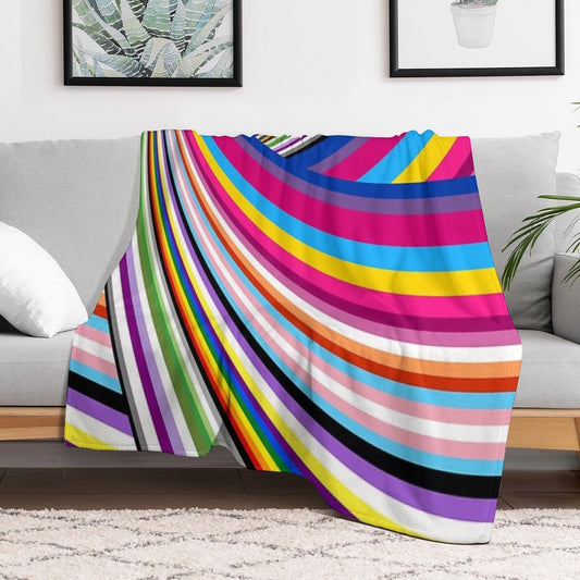 Pride Flags Throw Blanket