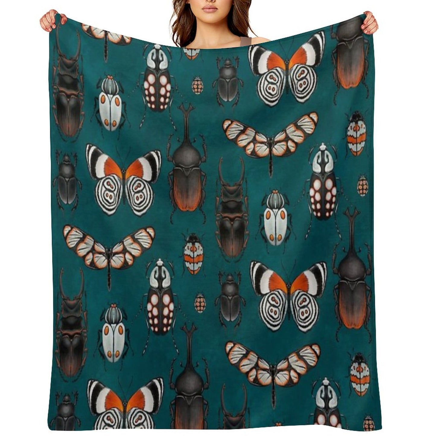 Bugs And Beetles Throw Blanket