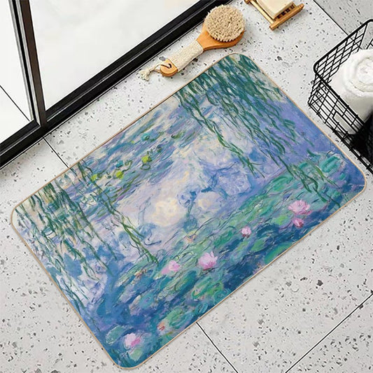 Water Lilies Claude Monet Fine Art Bath Mat