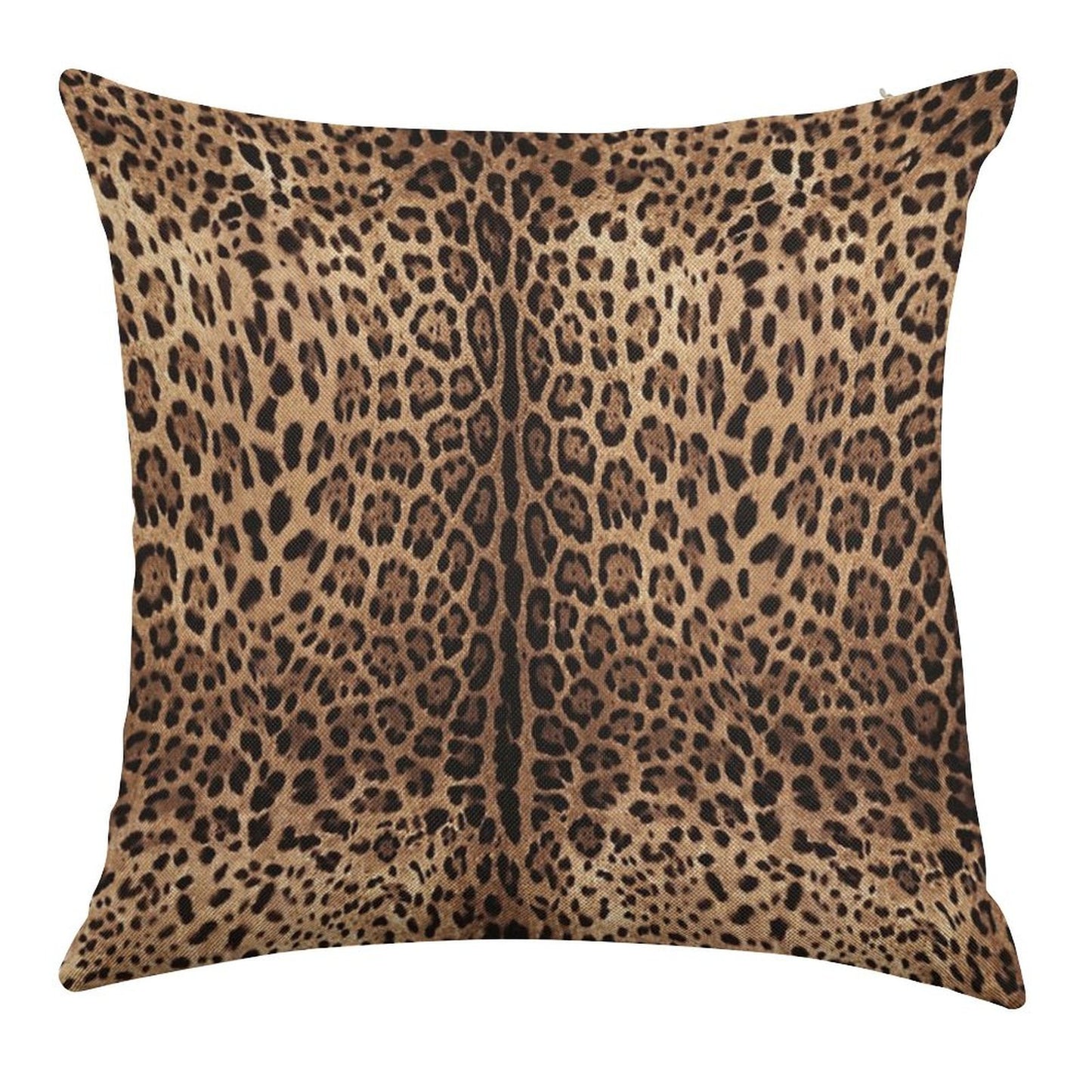 Leopard Print Skin Linen Throw Pillow Cover