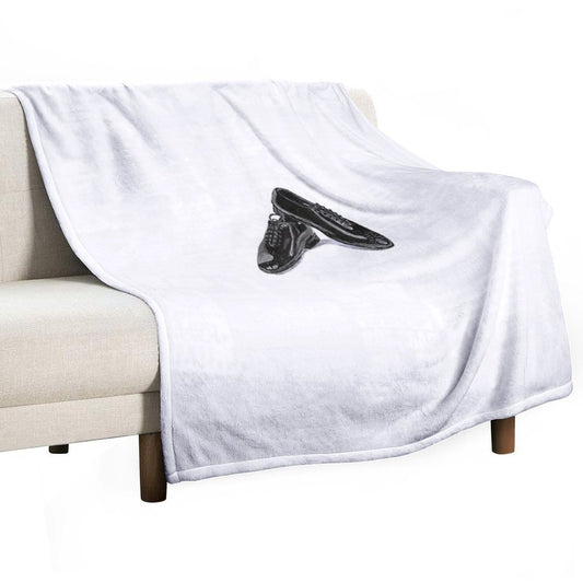 BLACK SHOE Throw Blanket