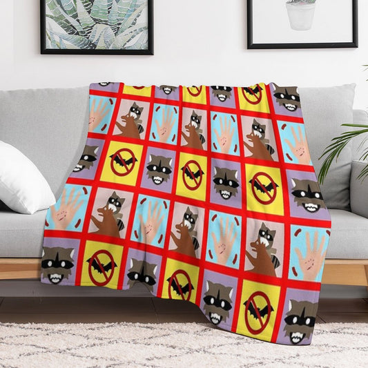 Rabies Quilt Throw Blanket