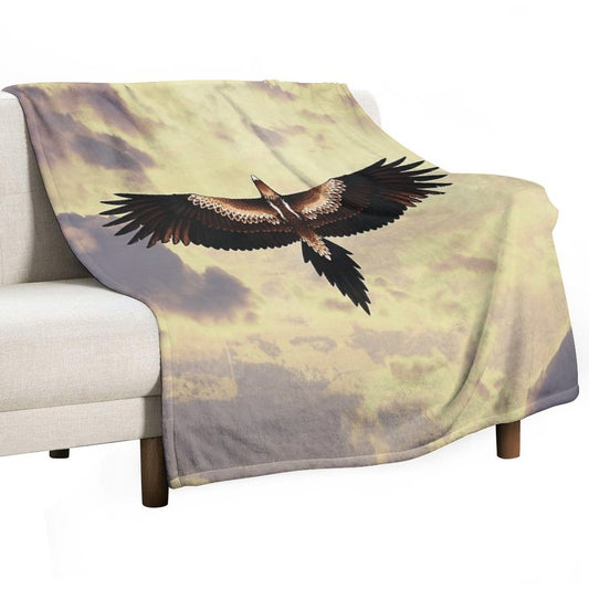 Wedge-Tailed Eagle - Australian Bird Throw Blanket