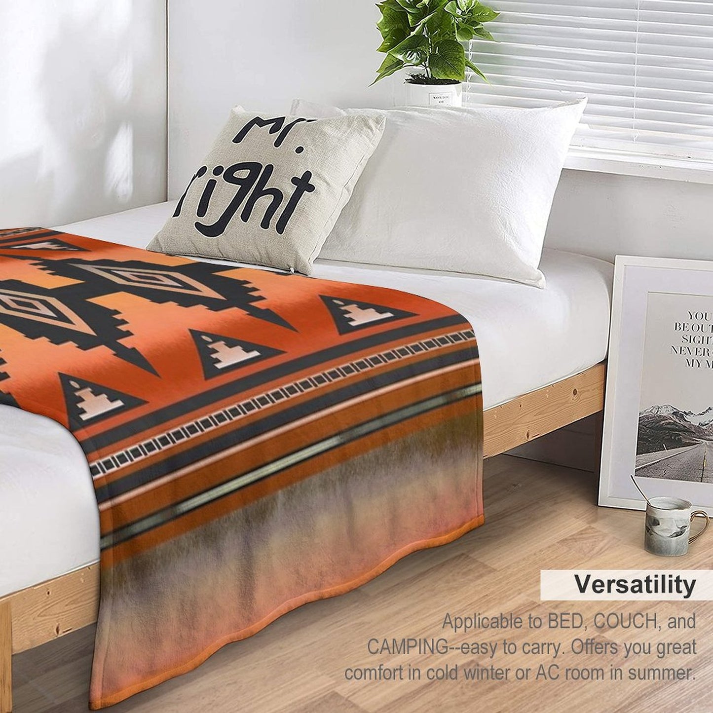 Canyon Navajo Rust Throw Blanket