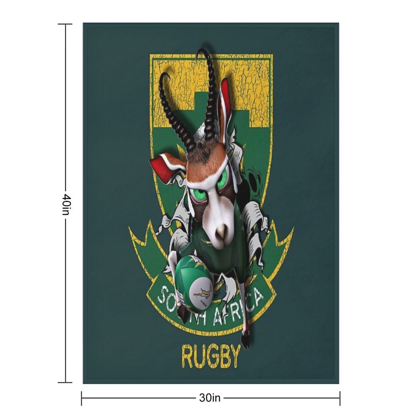 Springbok Vs Protea Throw Blanket