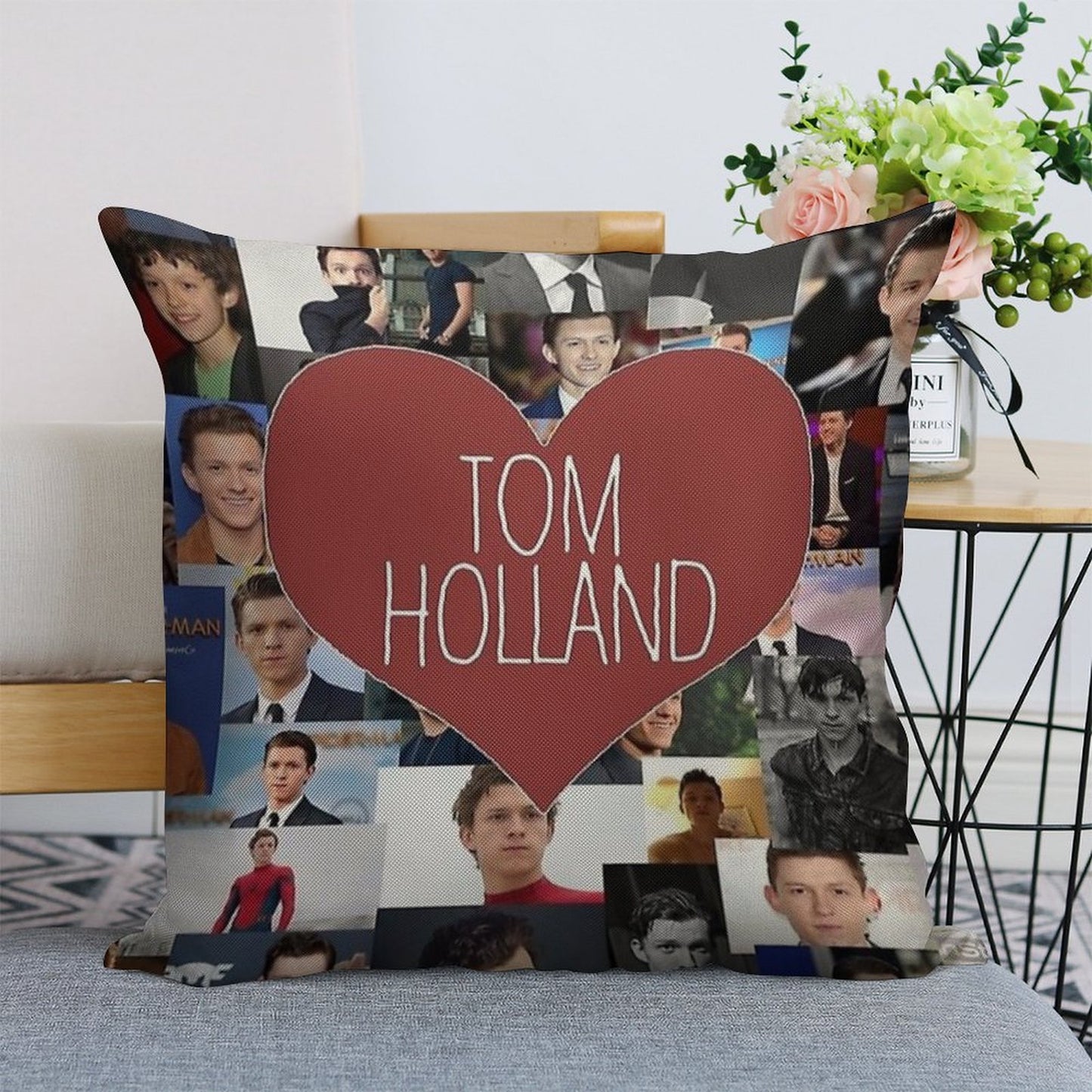 Tom Holland Blanketstickers Linen Throw Pillow Cover