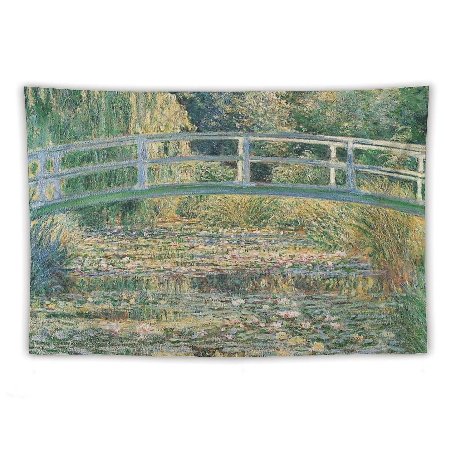 HD. The Water Lily Pond by Claude Monet Tapestry