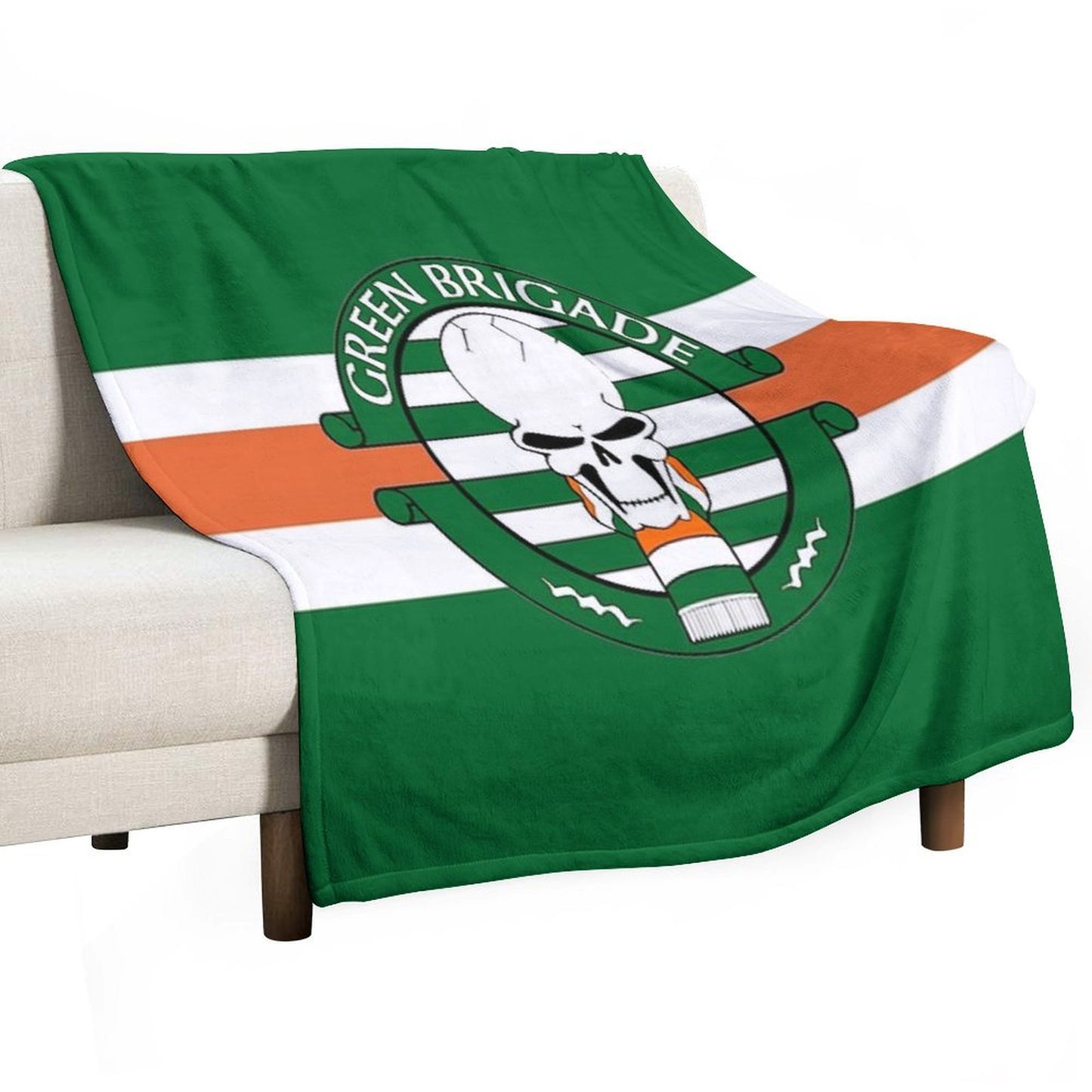 Green Brigade Throw Blanket