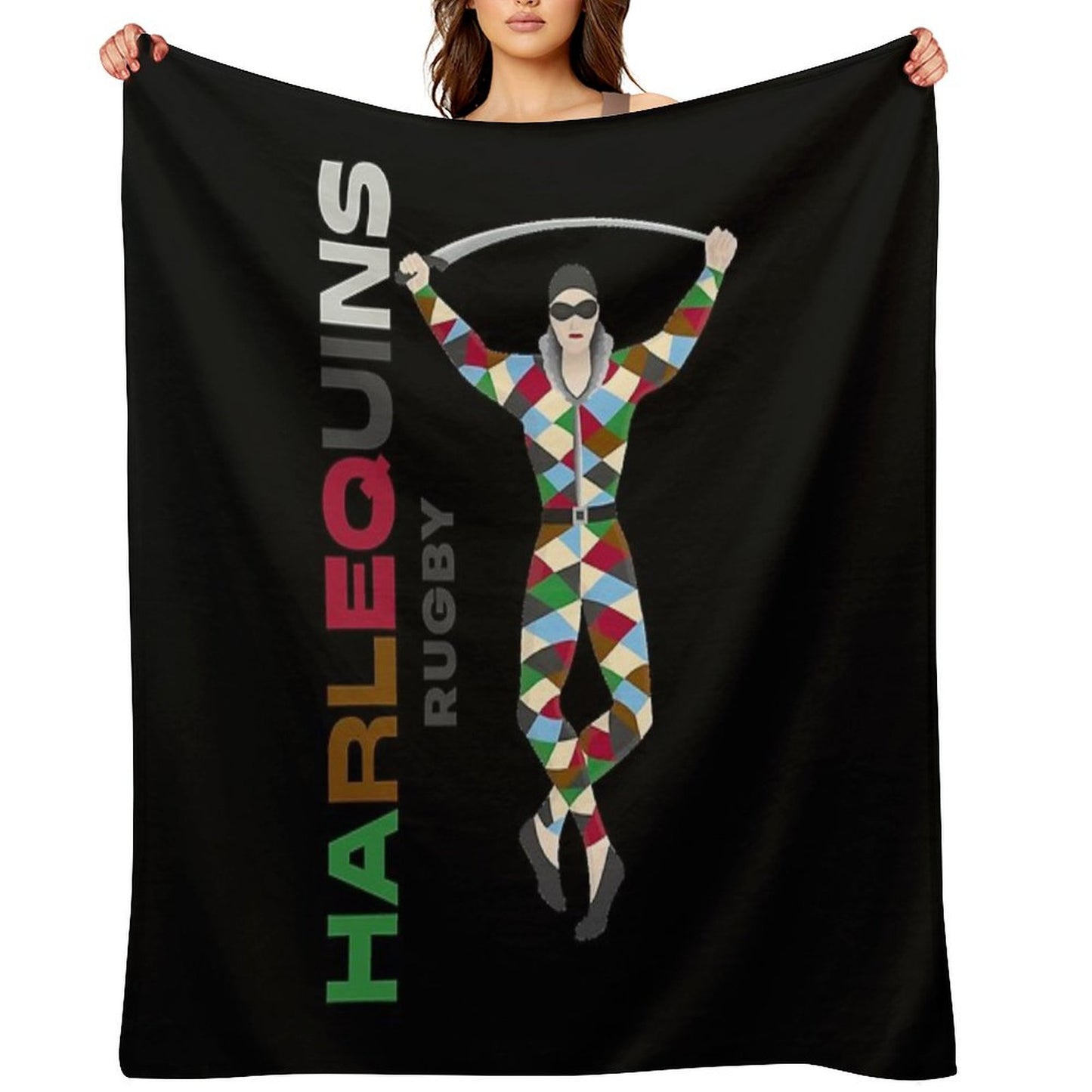 Harlequins Rugby Essential Throw Blanket