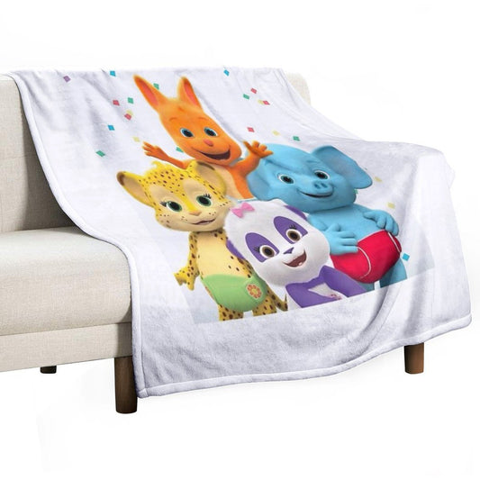 Word Party - Kids Tv Show Throw Blanket