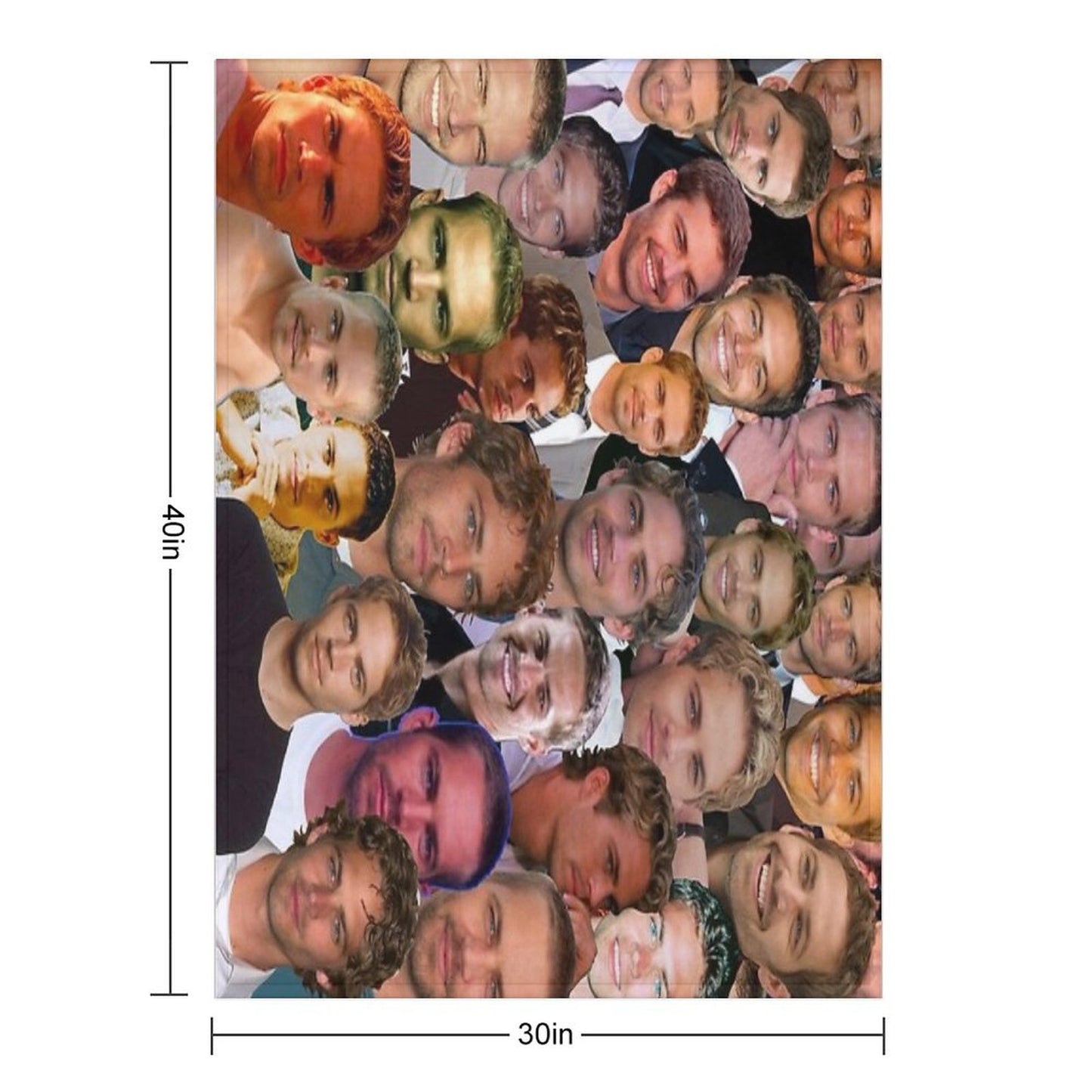 Paul Walker Photo Collage Throw Blanket