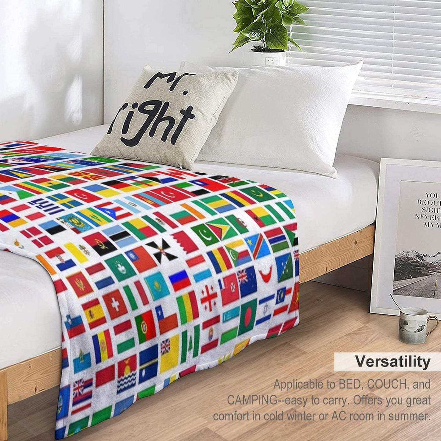 Flags of The World Throw Blanket