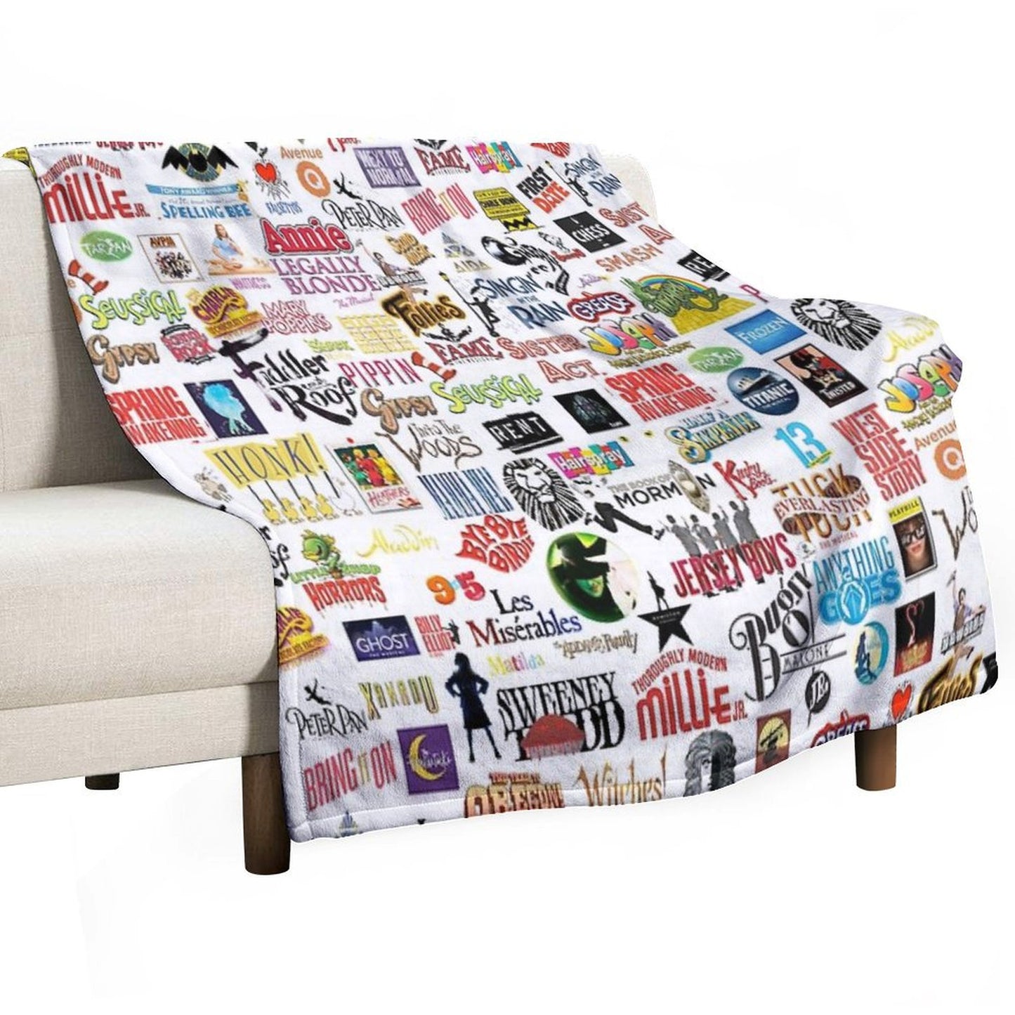 Musical Logos Throw Blanket