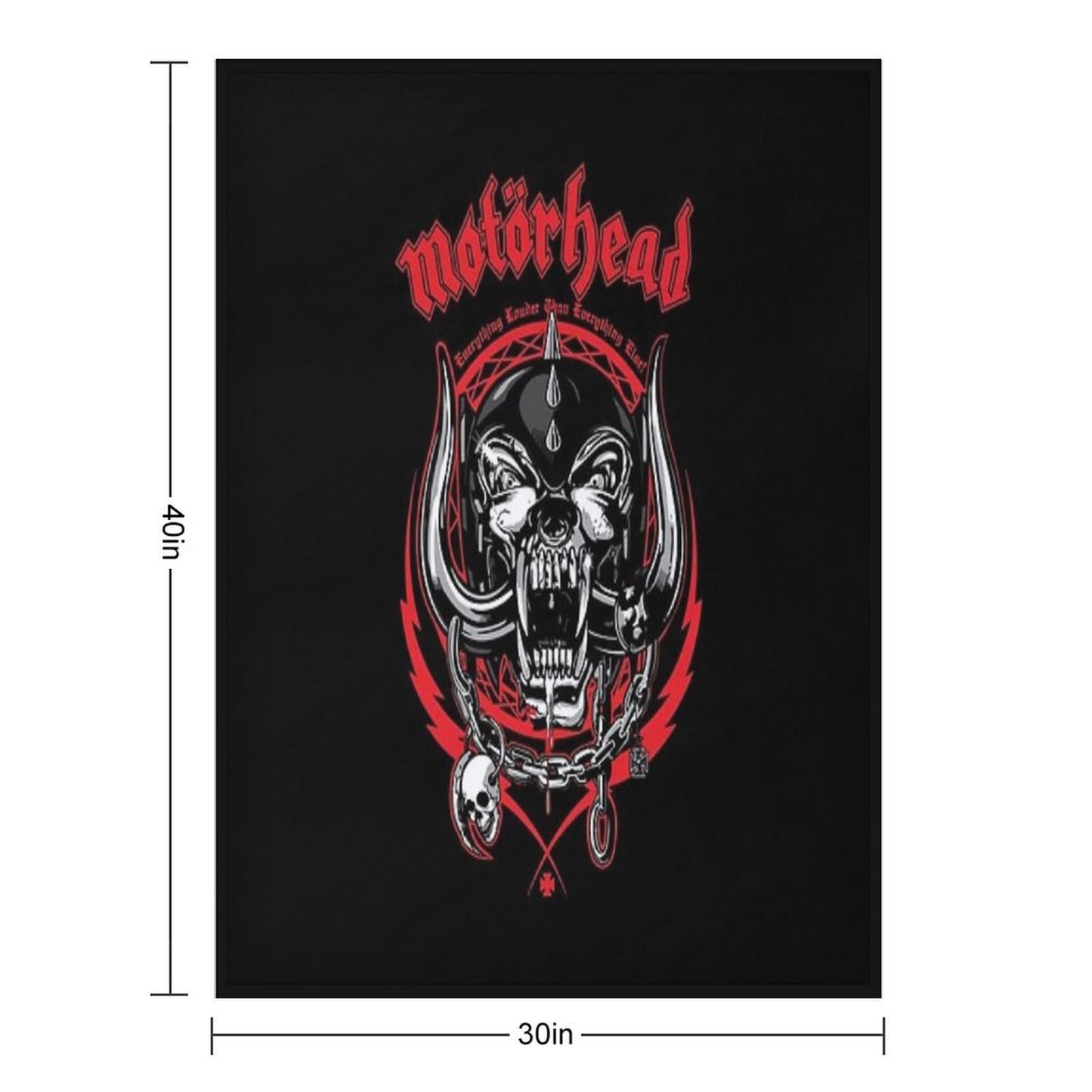 Rock N Roll 88motorhead Throw Blanket