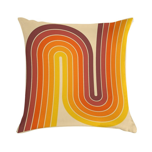 Retro Geometric Double Arch Design 522 Soft Home Decor Throw Pillow