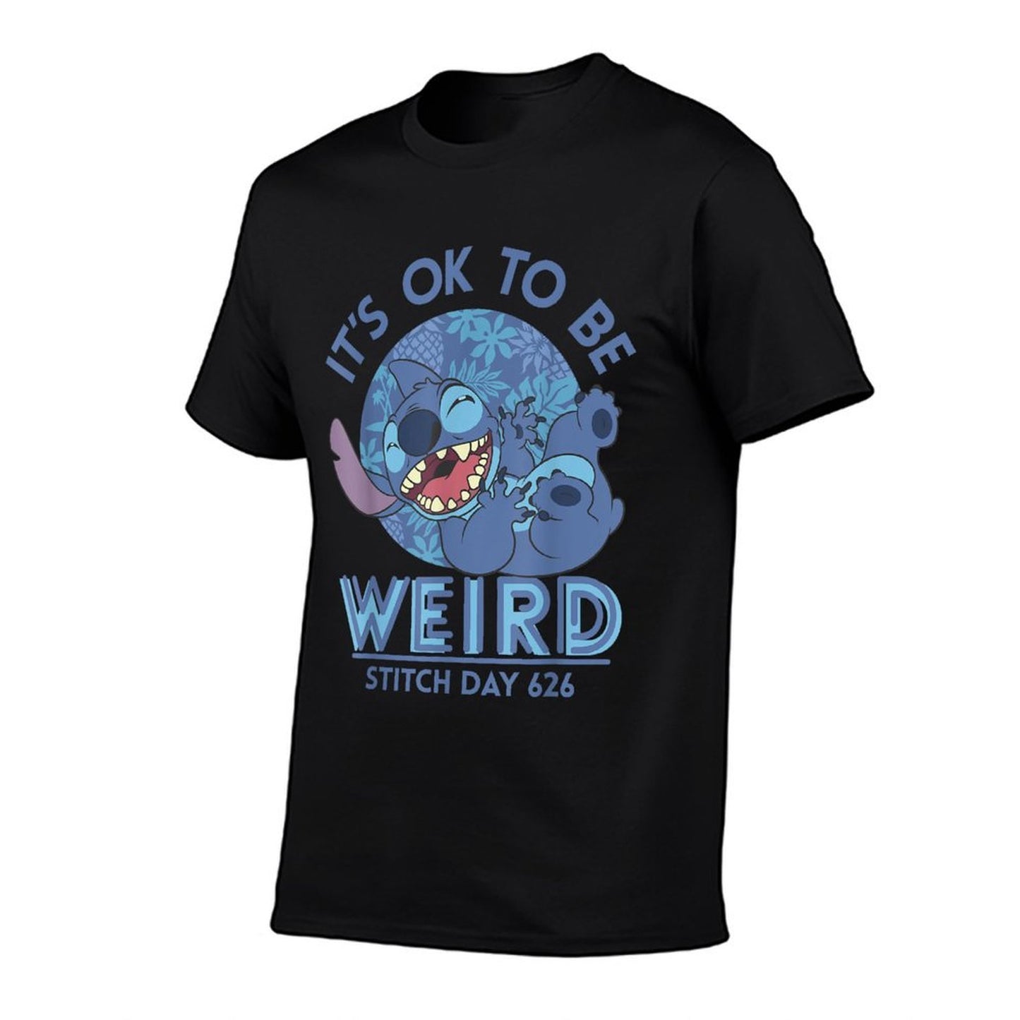 Disney Lilo & Stitch 626 Stitch Day Its OK To Be Weird Trendy Pattern T-Shirt