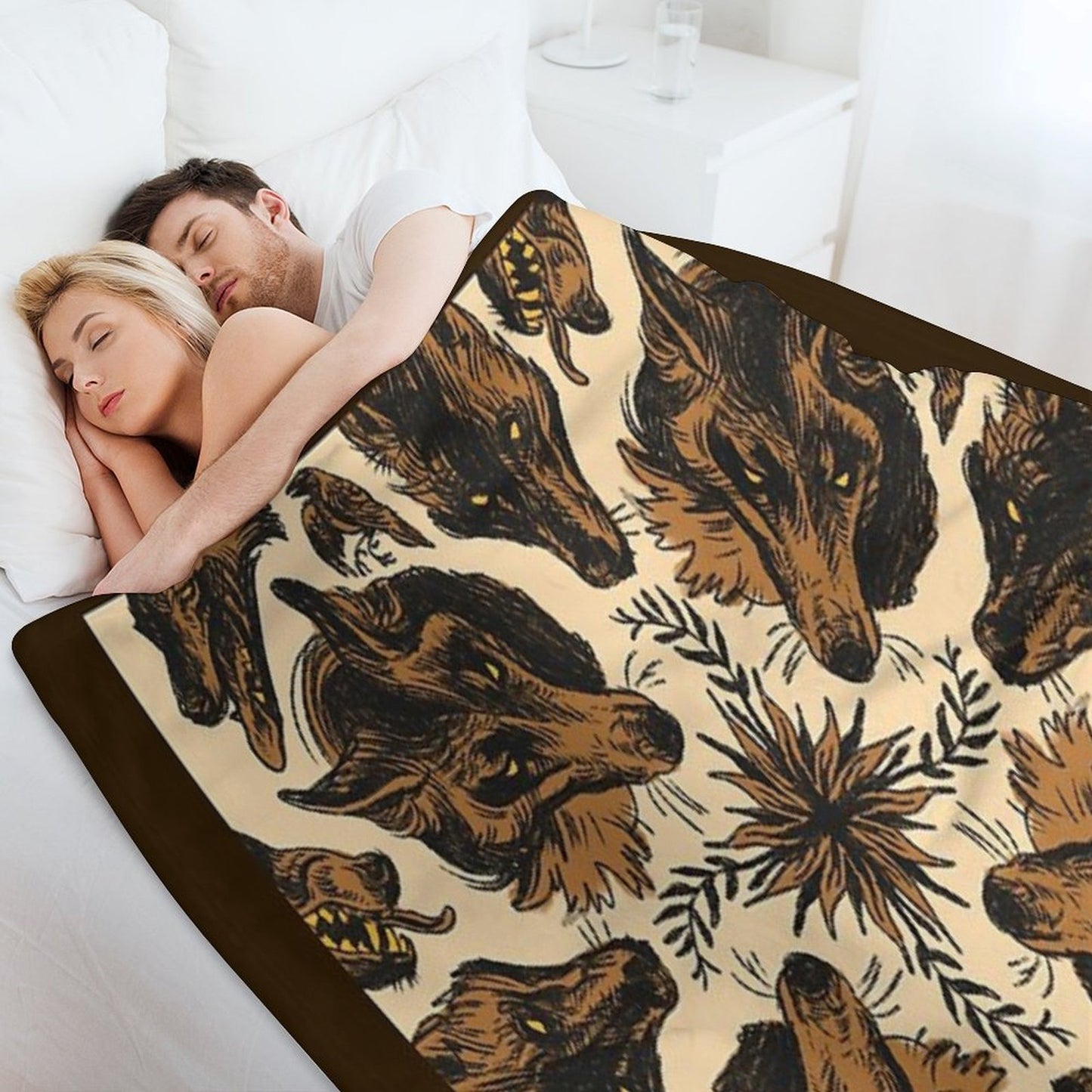 Canine Pattern Throw Blanket