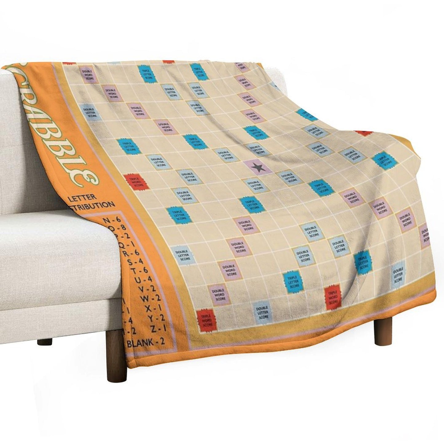 Scrabble Throw Blanket