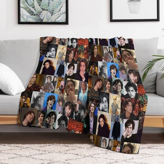 Another Timmy Collage Throw Blanket