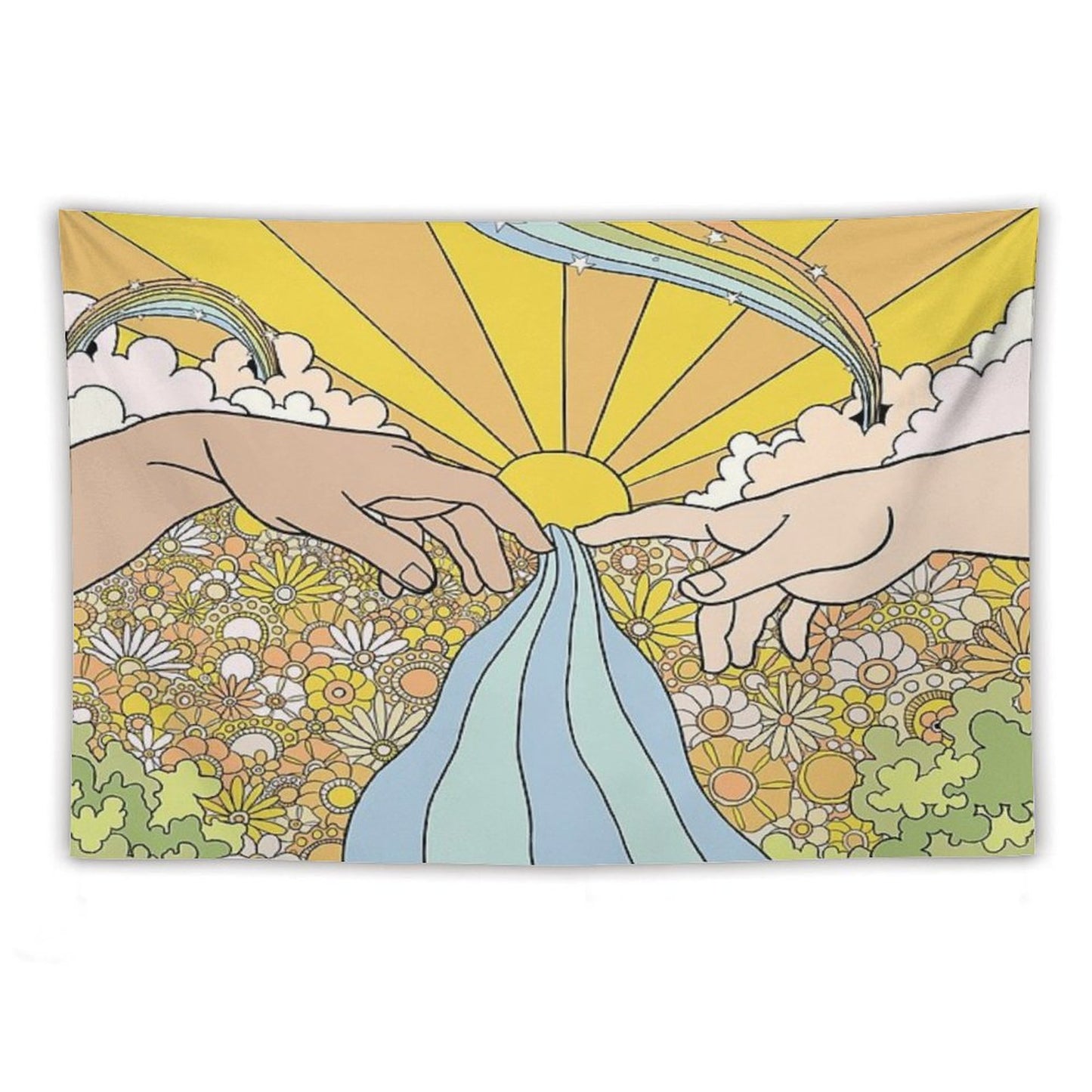 Groovy Creation of Adam Tapestry