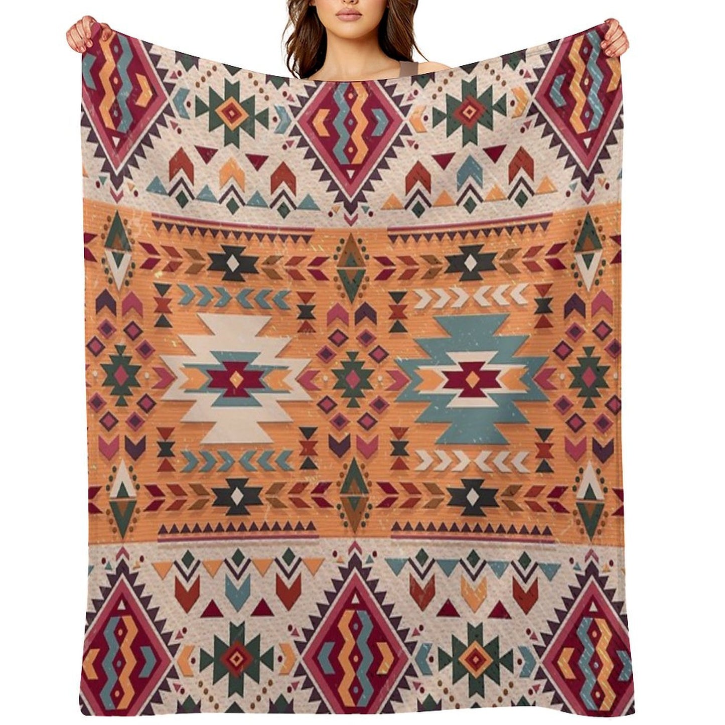 Navajo Design Throw Blanket