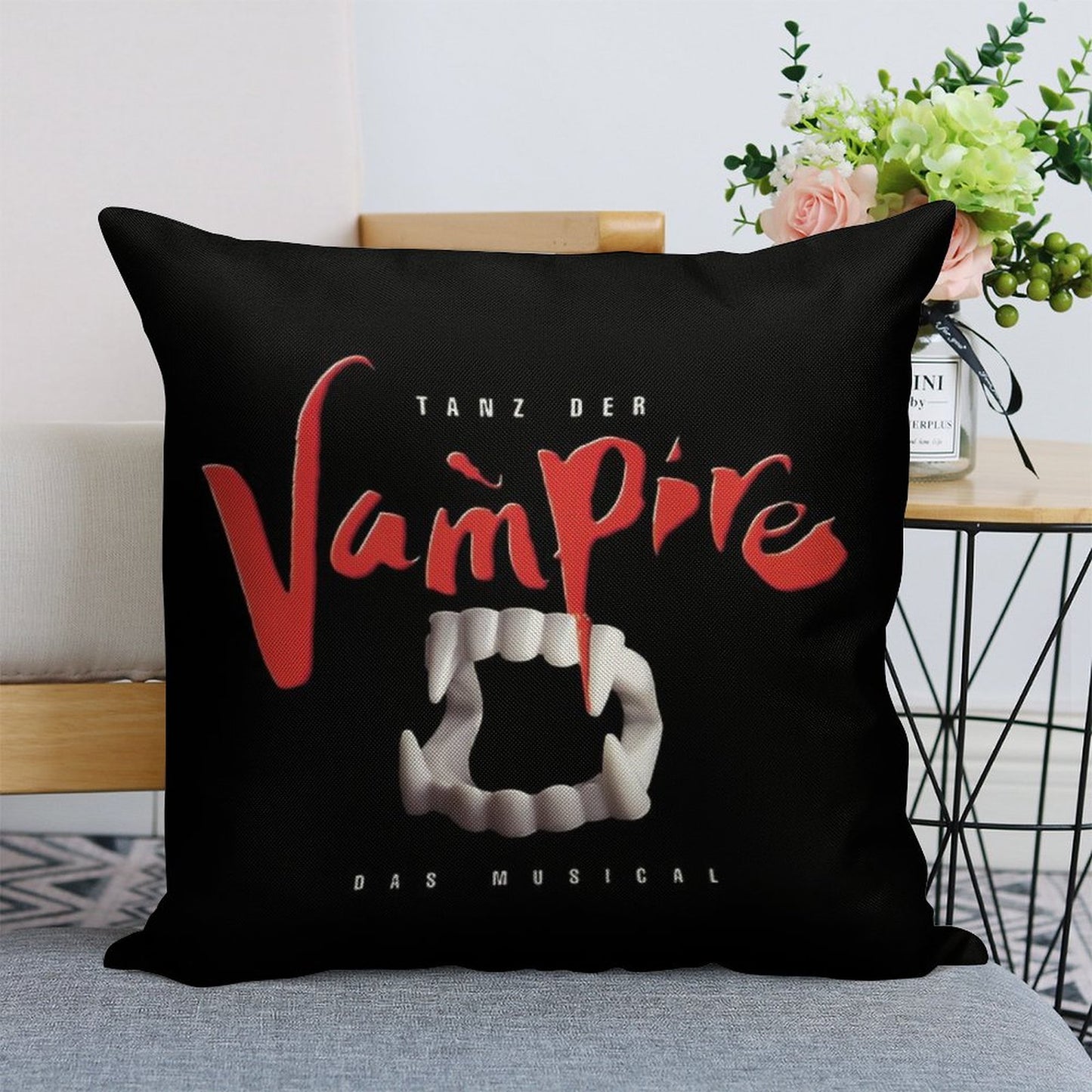 Tanz Der Vampire Linen Throw Pillow Cover