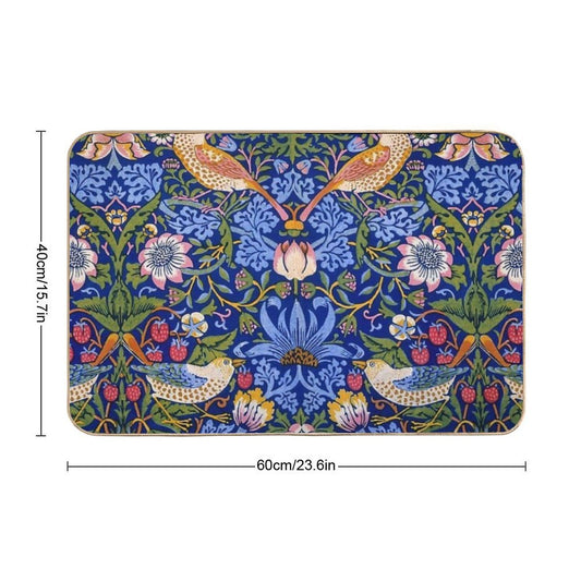 William Morris The Strawberry Thief 1. Eco-Friendly Bath Mat