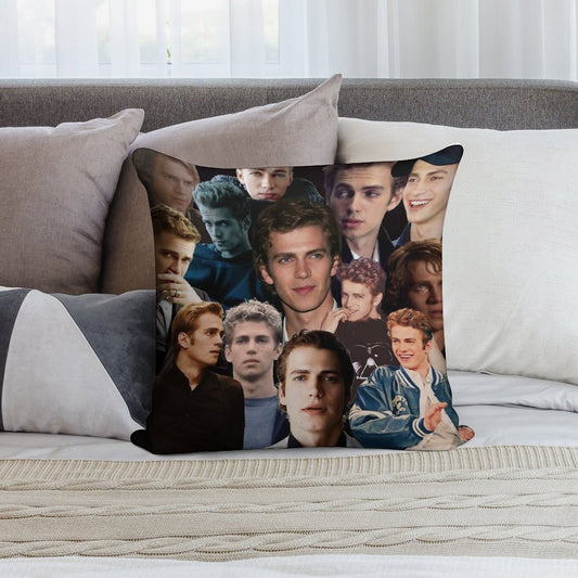 Hayden Christensen Hot Collage Soft Anti-Pilling Throw Pillow