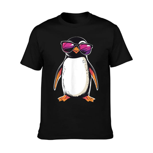 Penguin Wearing Sunglasses Bird Funny Graphic T-Shirt