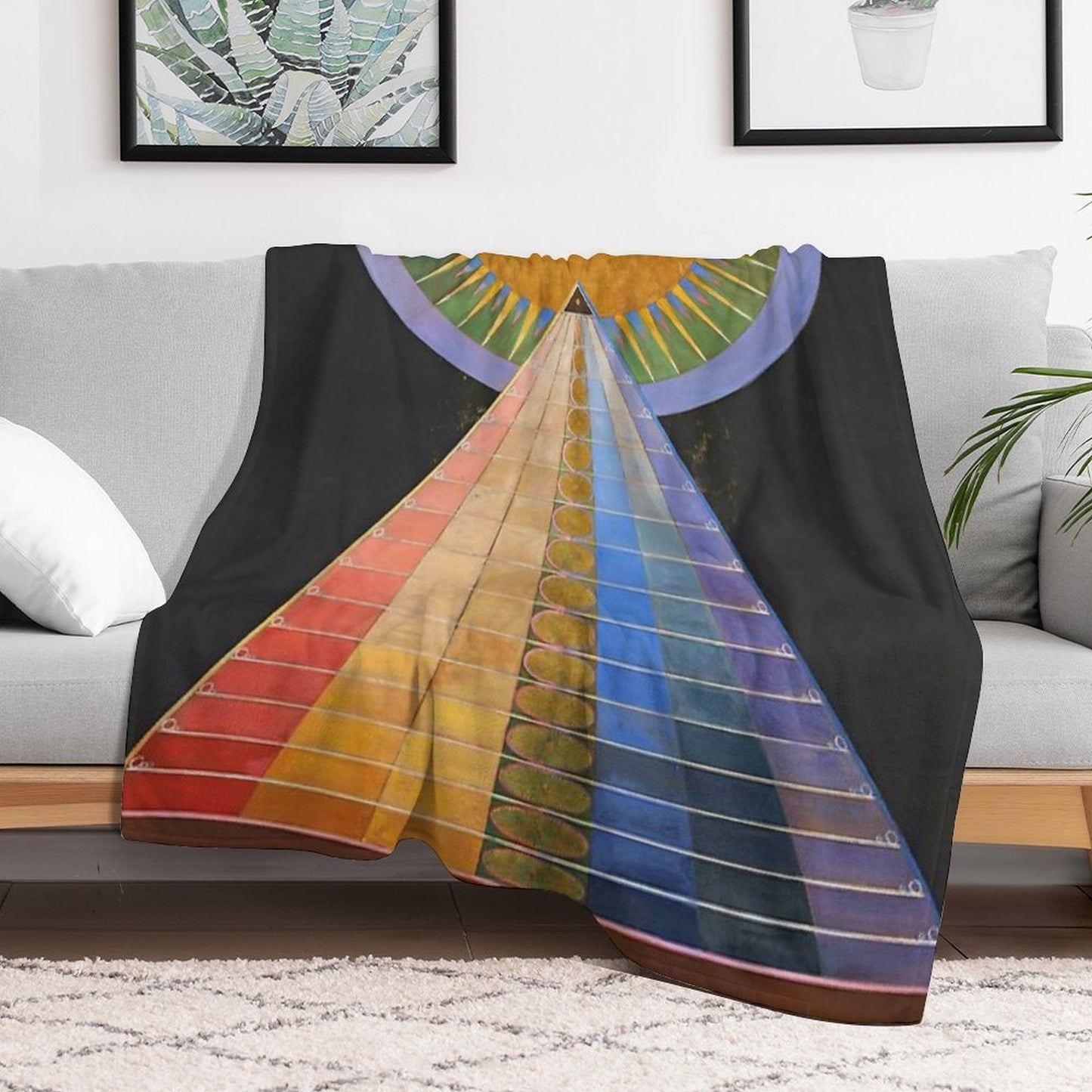 Hilma Af Klint - Altarpiece Throw Blanket