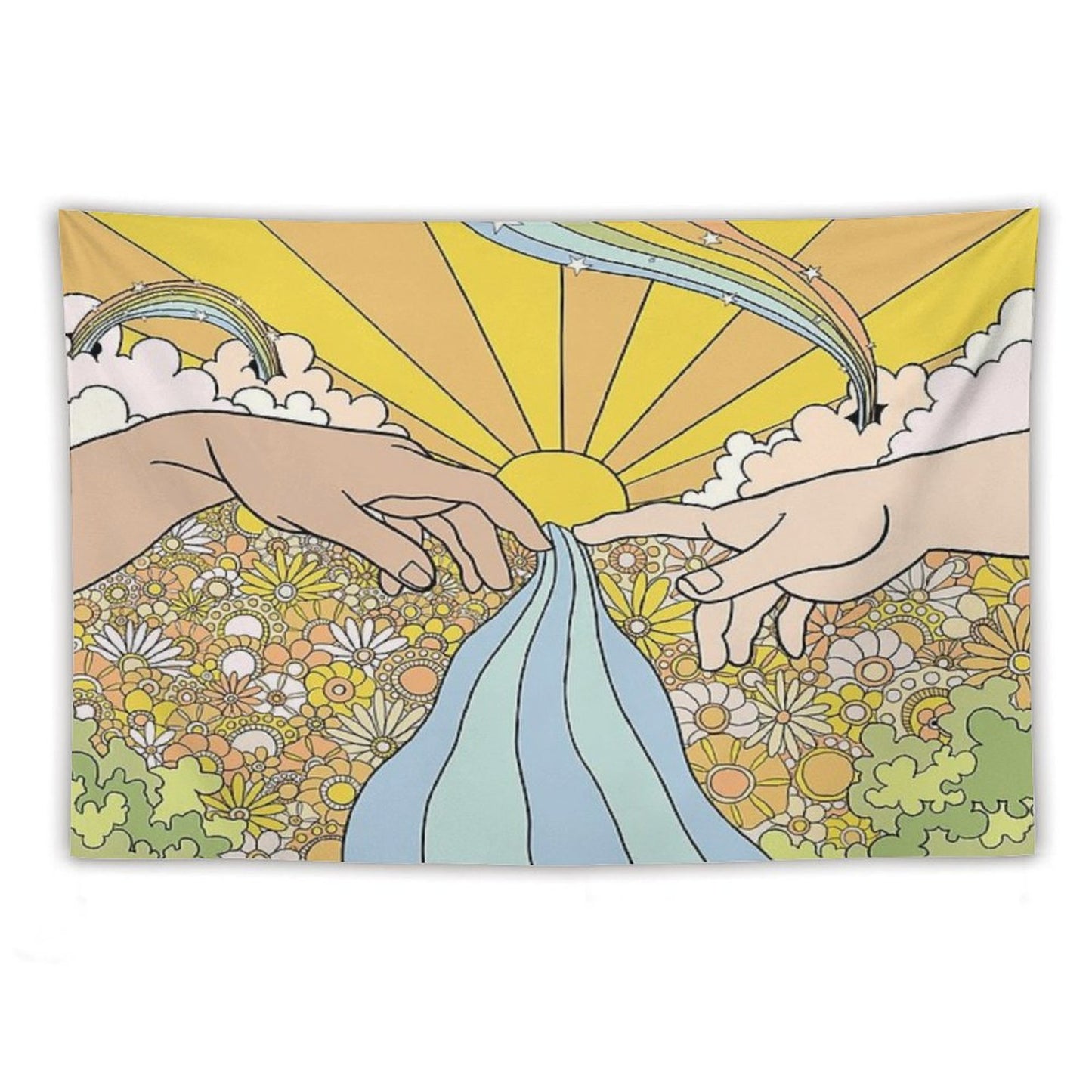 Groovy Creation of Adam Tapestry