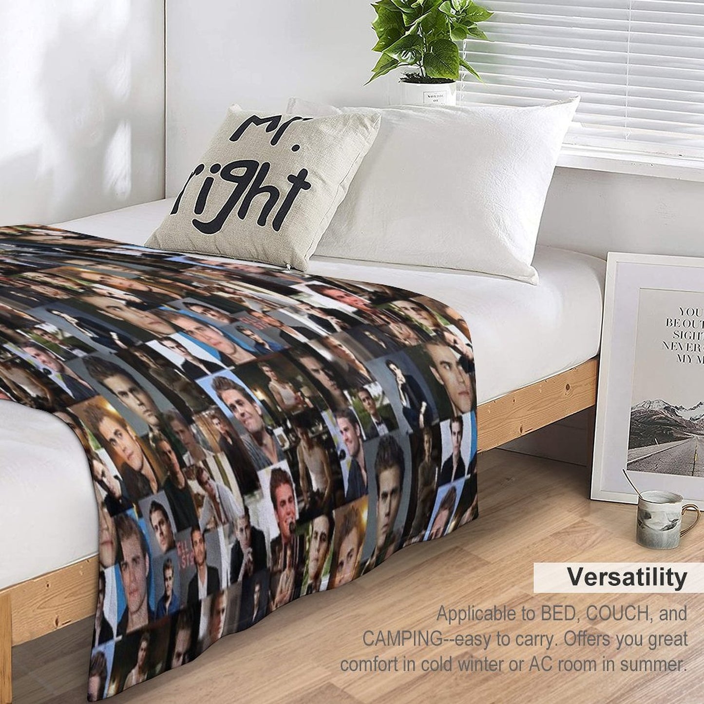 Paul Wesley Throw Blanket